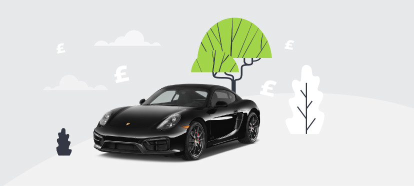 Car and tree